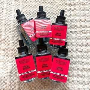 NWT 6 x BATH & BODY WORKS Fresh Balsam Wallflower Refills